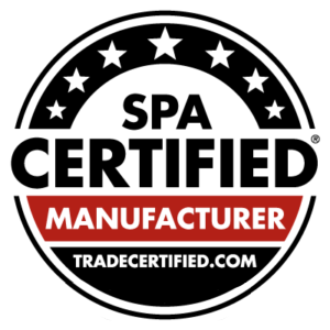 TradeCertified Spa Certified Manufacturer badge