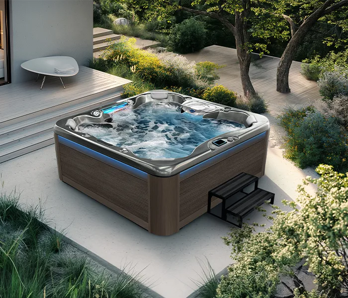 Cal Spas hot tub being used in a family setting