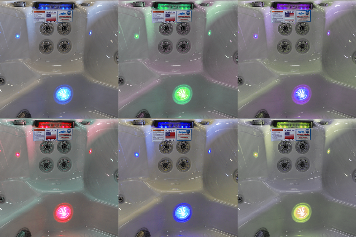 Hot Tubs, Spas, Portable Spas, Swim Spas for Sale Multi-Color LED Spa Light