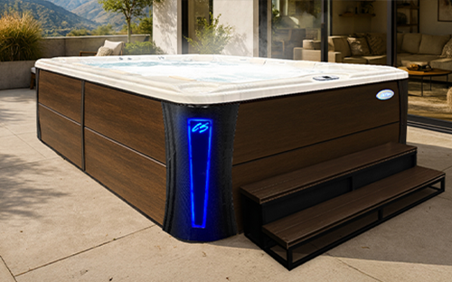 Overhead view of Cal Spas Deck hot tub